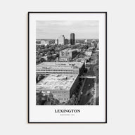 Lexington, Kentucky Portrait B&W Poster