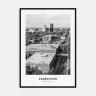 Lexington, Kentucky Portrait B&W Poster
