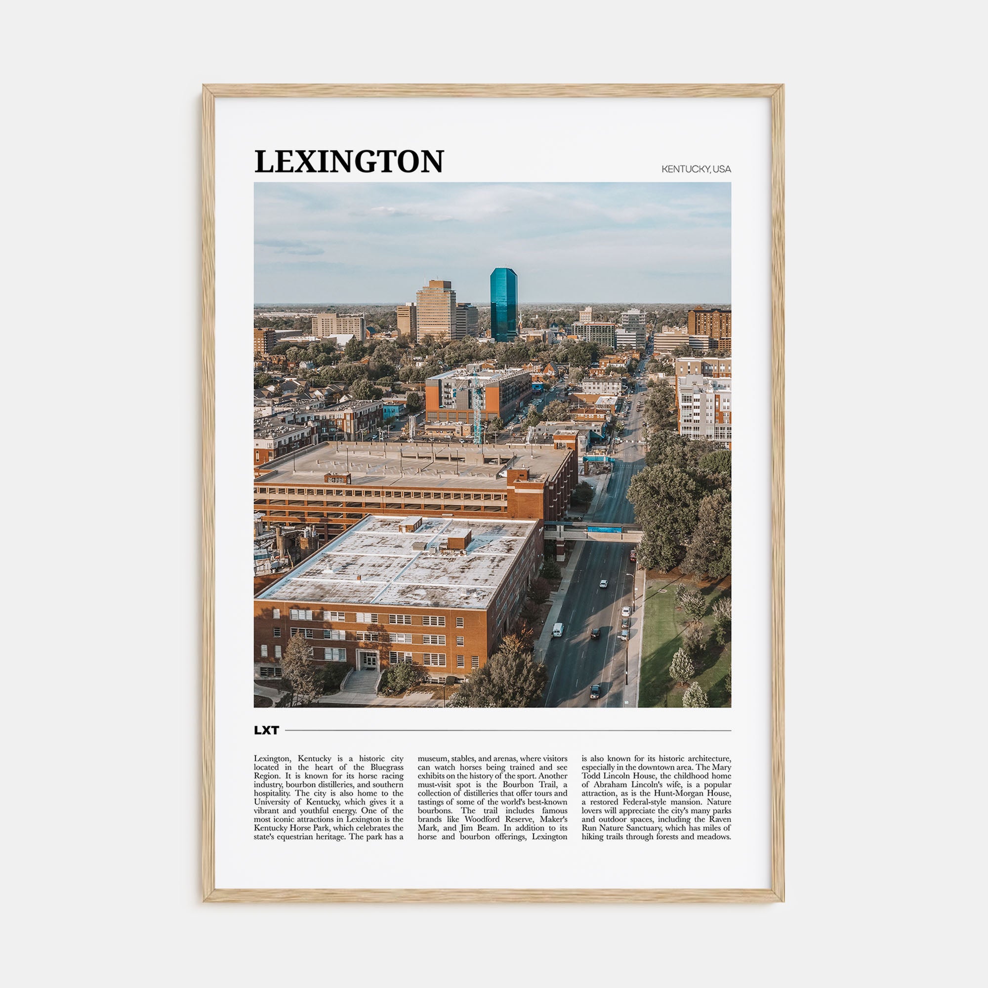 Lexington, Kentucky Travel Color Poster