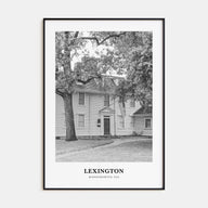 Lexington, Massachusetts Portrait B&W Poster