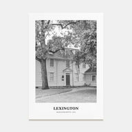 Lexington, Massachusetts Portrait B&W Poster