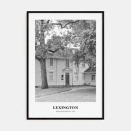 Lexington, Massachusetts Portrait B&W Poster
