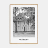 Lexington, Massachusetts Portrait B&W Poster