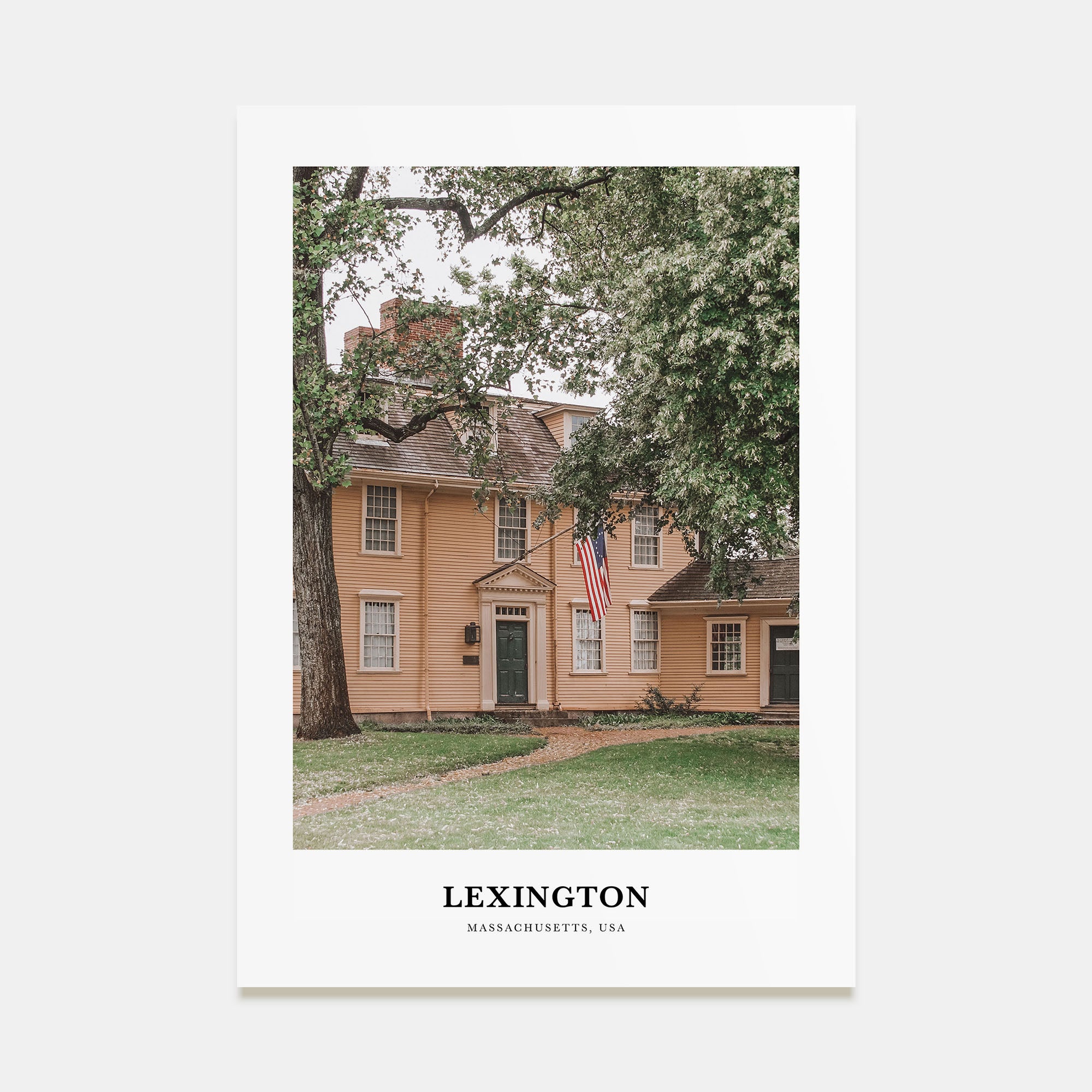 Lexington, Massachusetts Portrait Color Poster