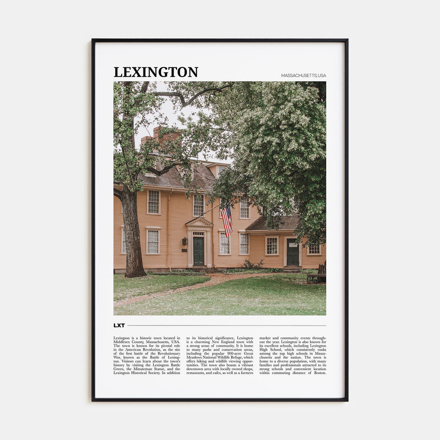 Lexington, Massachusetts Travel Color Poster