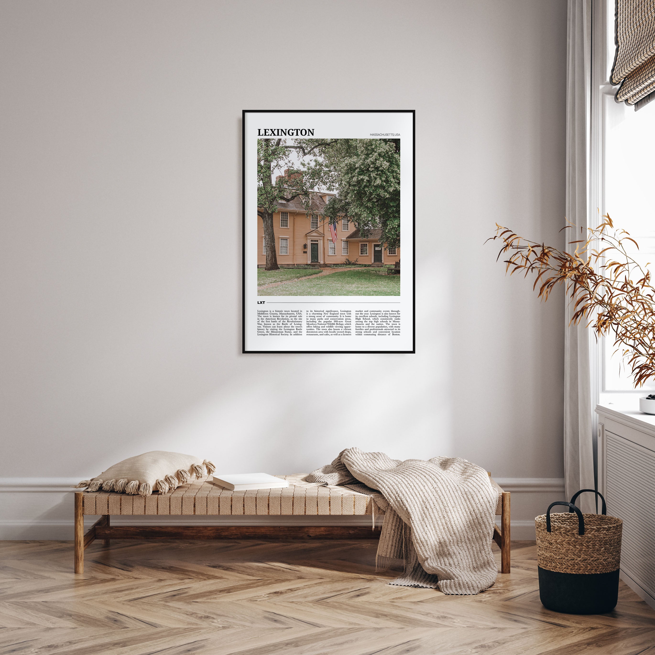 Lexington, Massachusetts Travel Color Poster