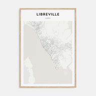 Libreville Map Portrait Poster