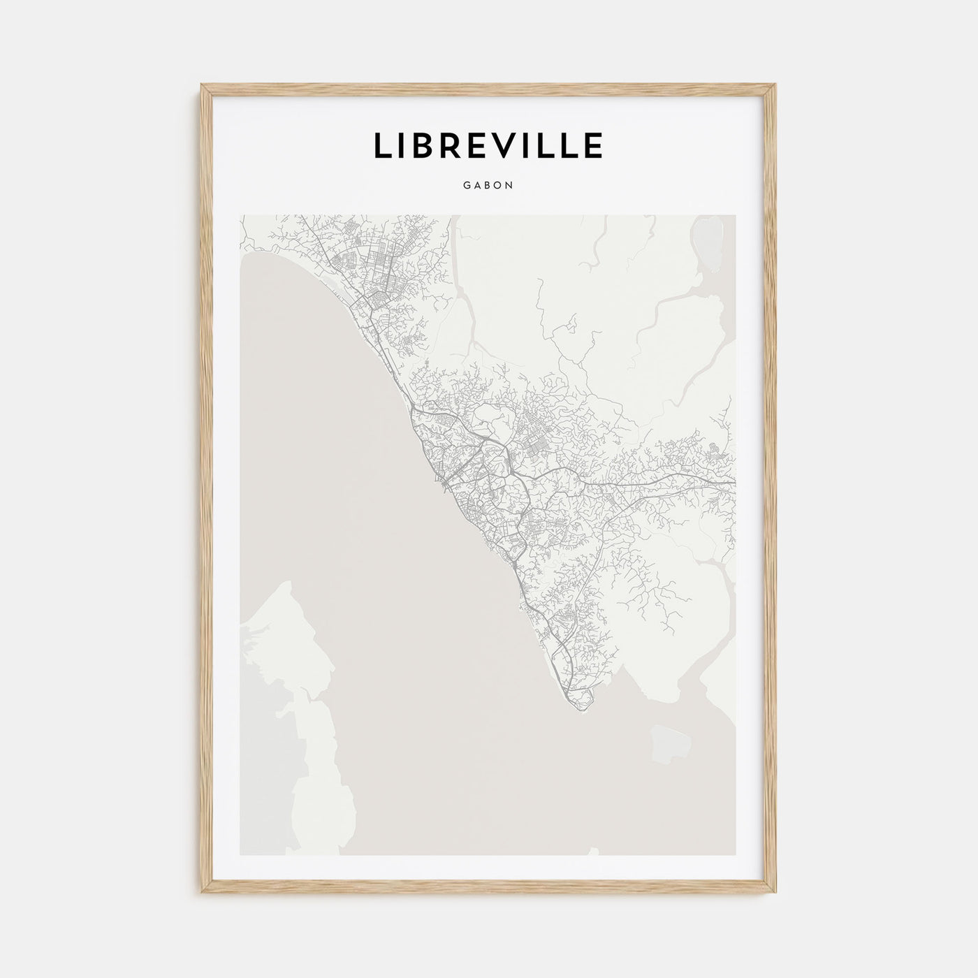 Libreville Map Portrait Poster