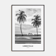 Libreville Portrait B&W Poster