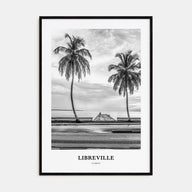 Libreville Portrait B&W Poster