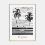 Libreville Portrait B&W Poster