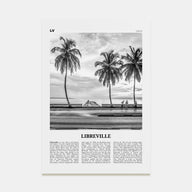 Libreville Travel B&W Poster