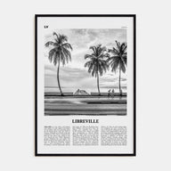 Libreville Travel B&W Poster