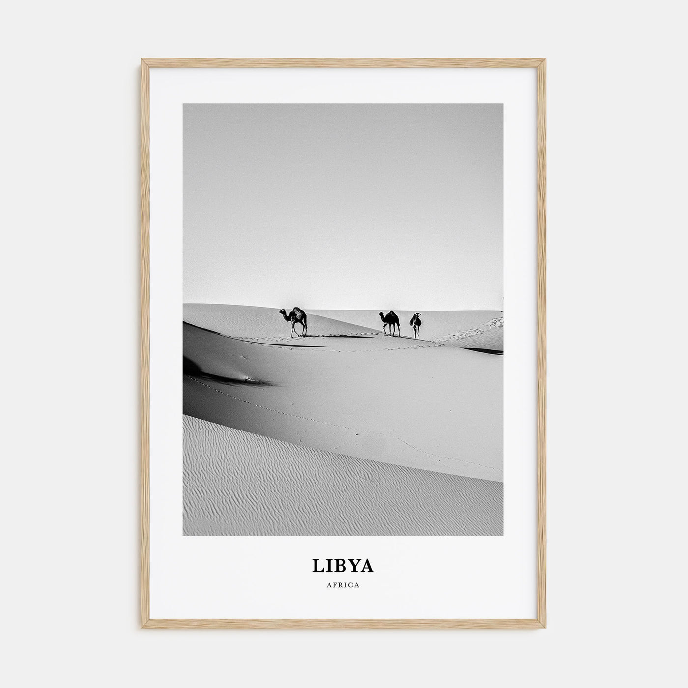 Libya Portrait B&W Poster