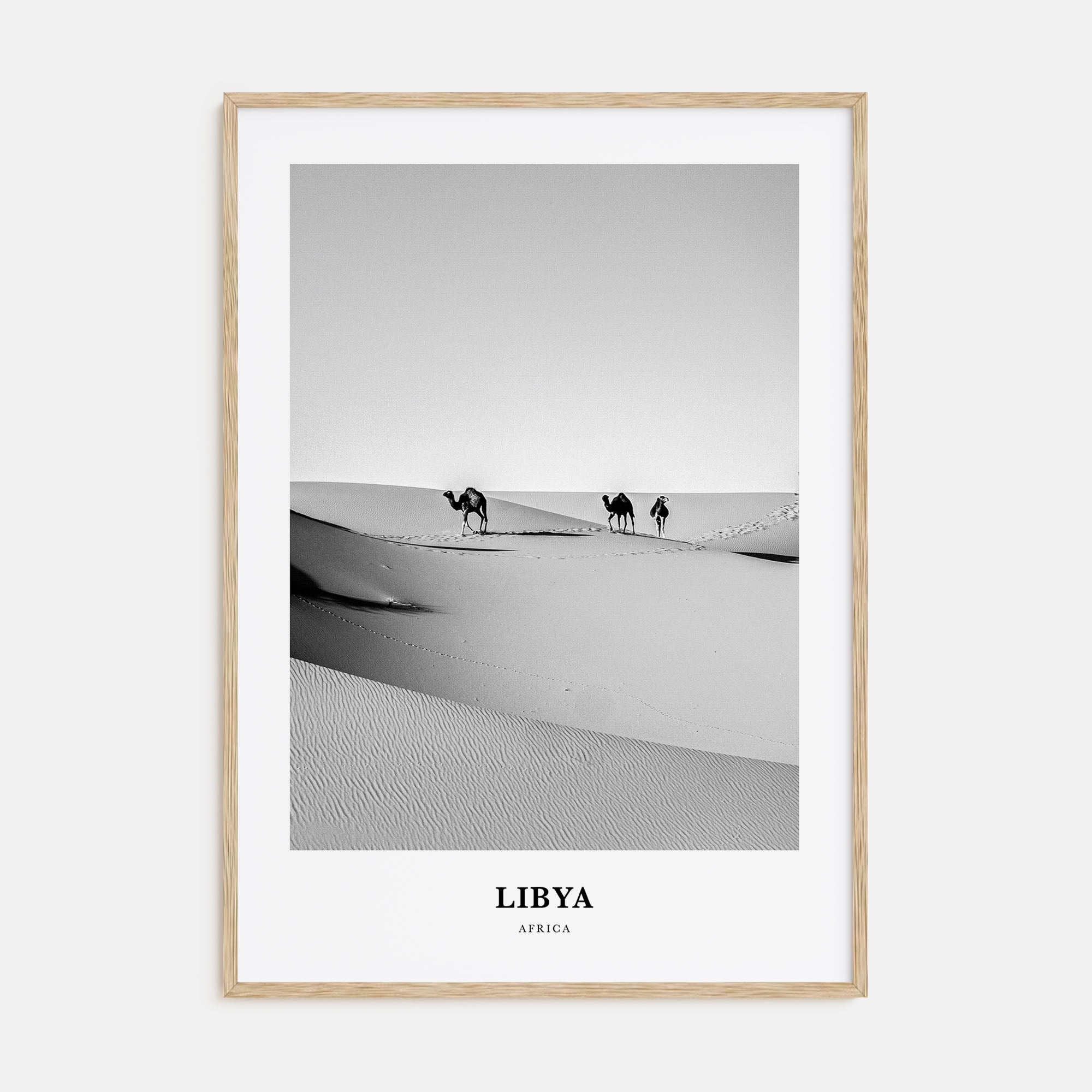 Libya Portrait B&W Poster