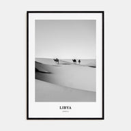 Libya Portrait B&W Poster