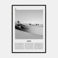 Libya Travel B&W Poster