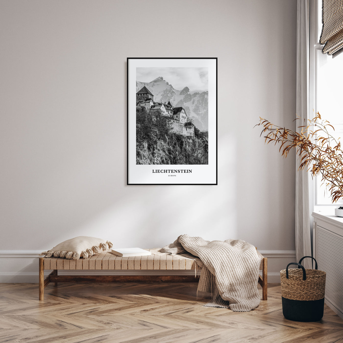 Liechtenstein Portrait B&W Poster