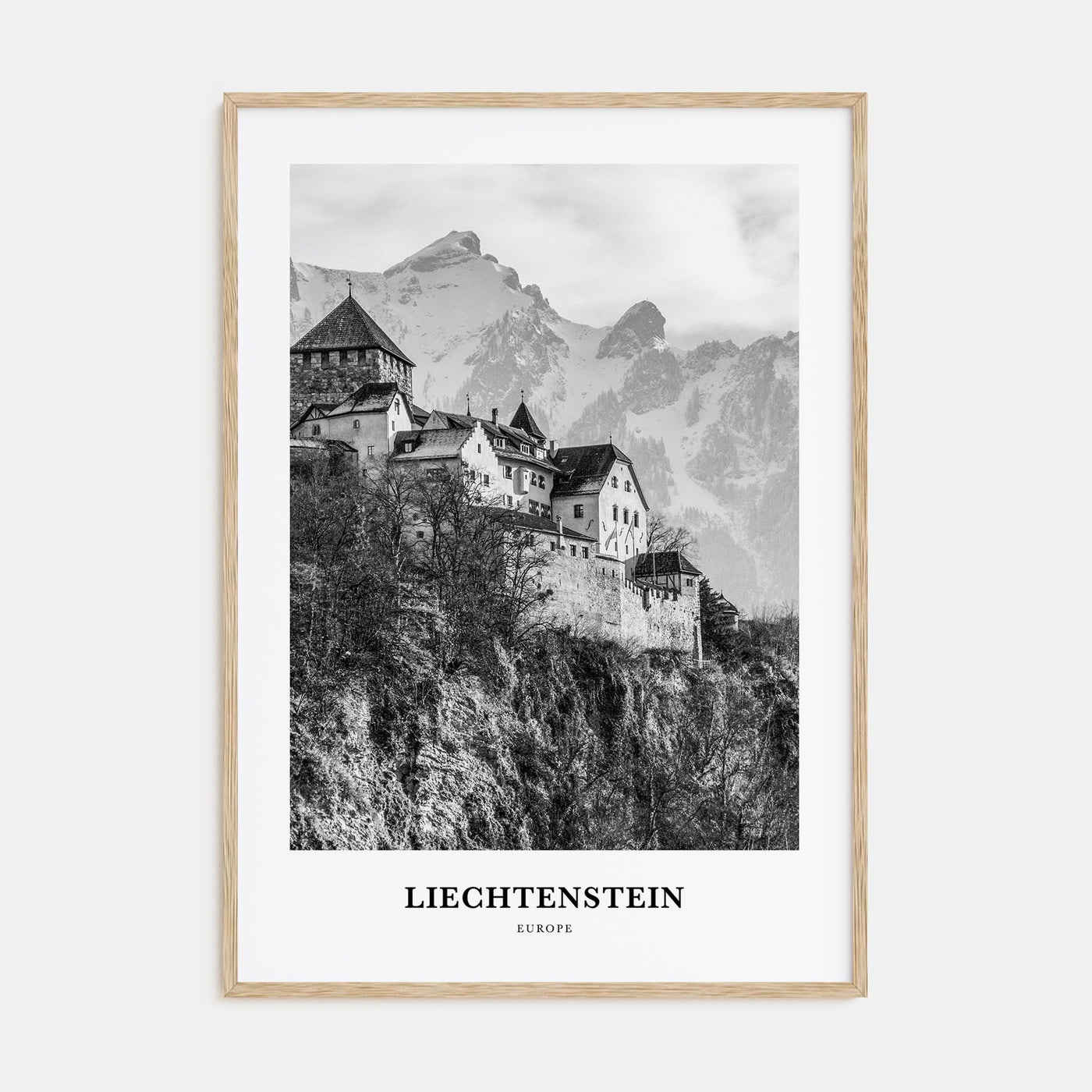 Liechtenstein Portrait B&W Poster