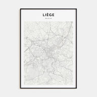 Liege Map Portrait Poster