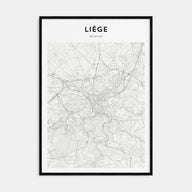 Liege Map Portrait Poster