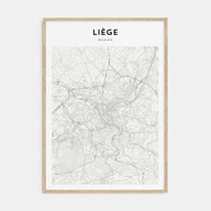 Liege Map Portrait Poster