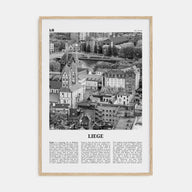 Liege Travel B&W Poster