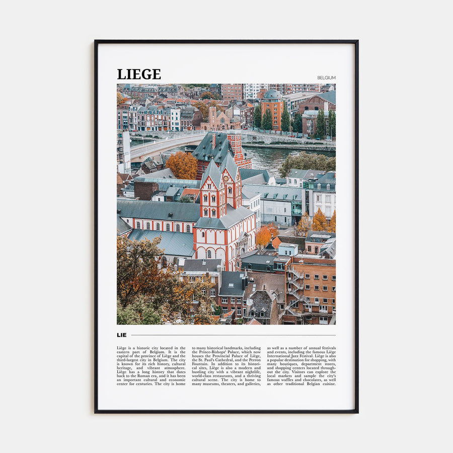 Liege Travel Color Poster