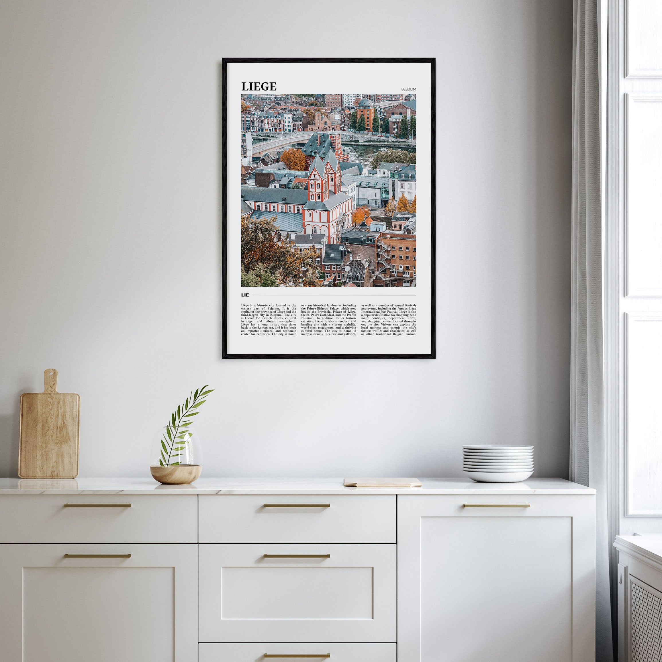 Liege Travel Color Poster
