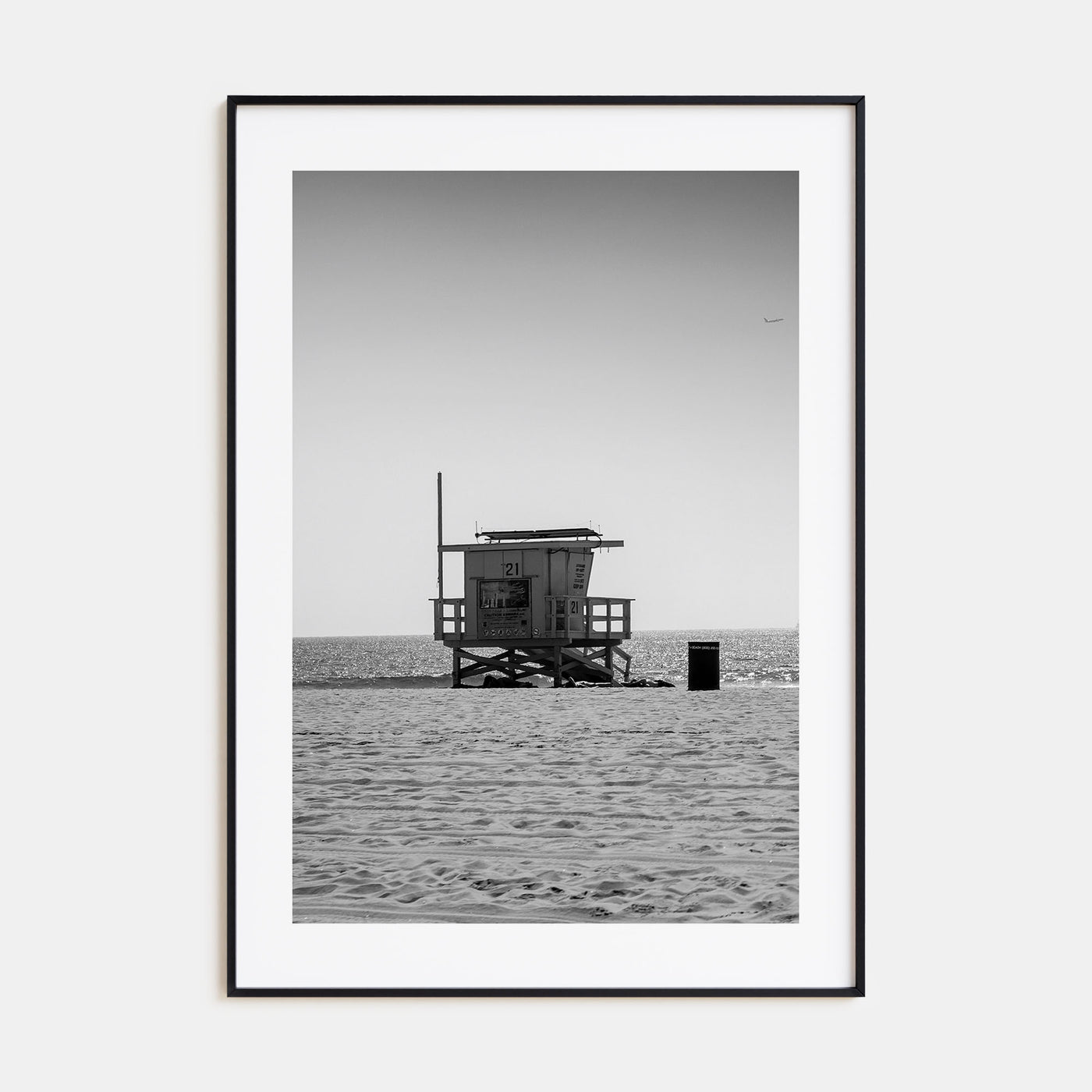 Lifeguard Stand Photo B&W No 1 Poster