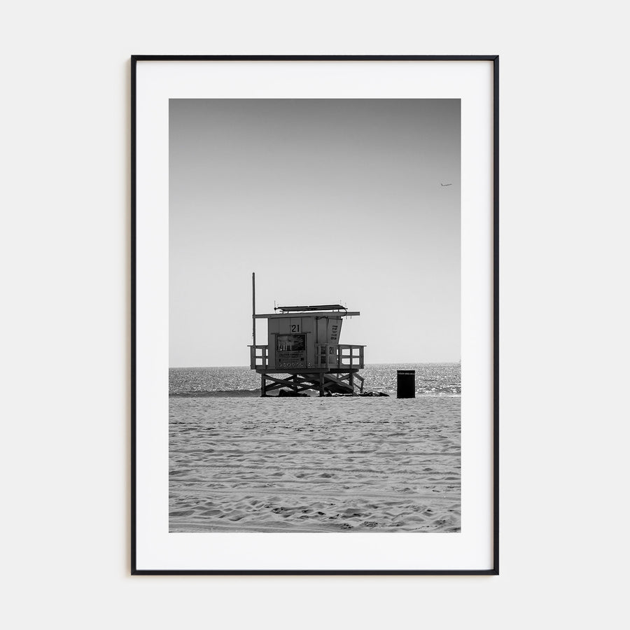 Lifeguard Stand Photo B&W No 1 Poster
