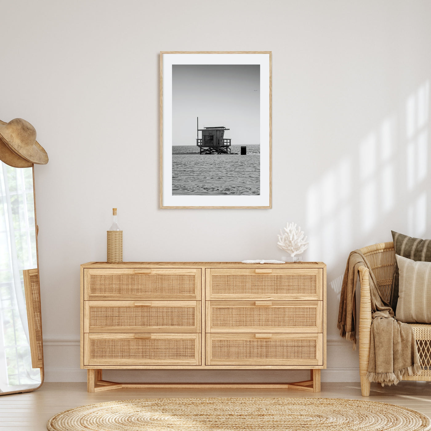 Lifeguard Stand Photo B&W No 1 Poster