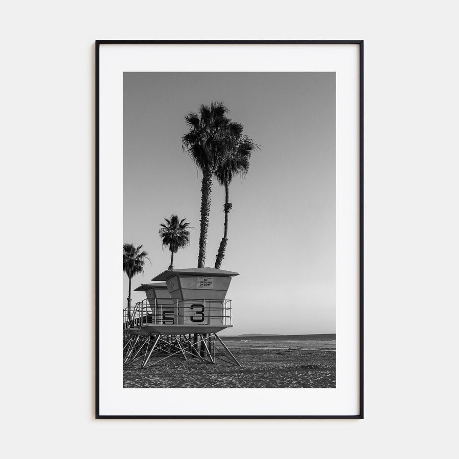Lifeguard Stand Photo B&W No 2 Poster