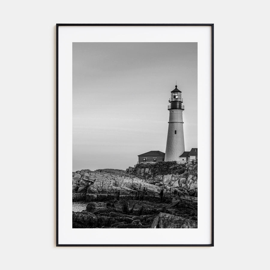 Lighthouse Photo B&W No 1 Poster