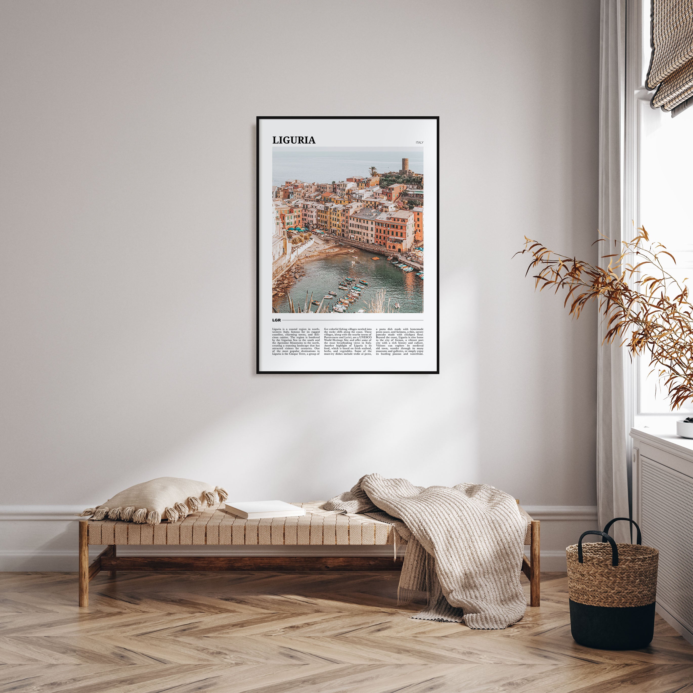 Liguria Travel Color Poster