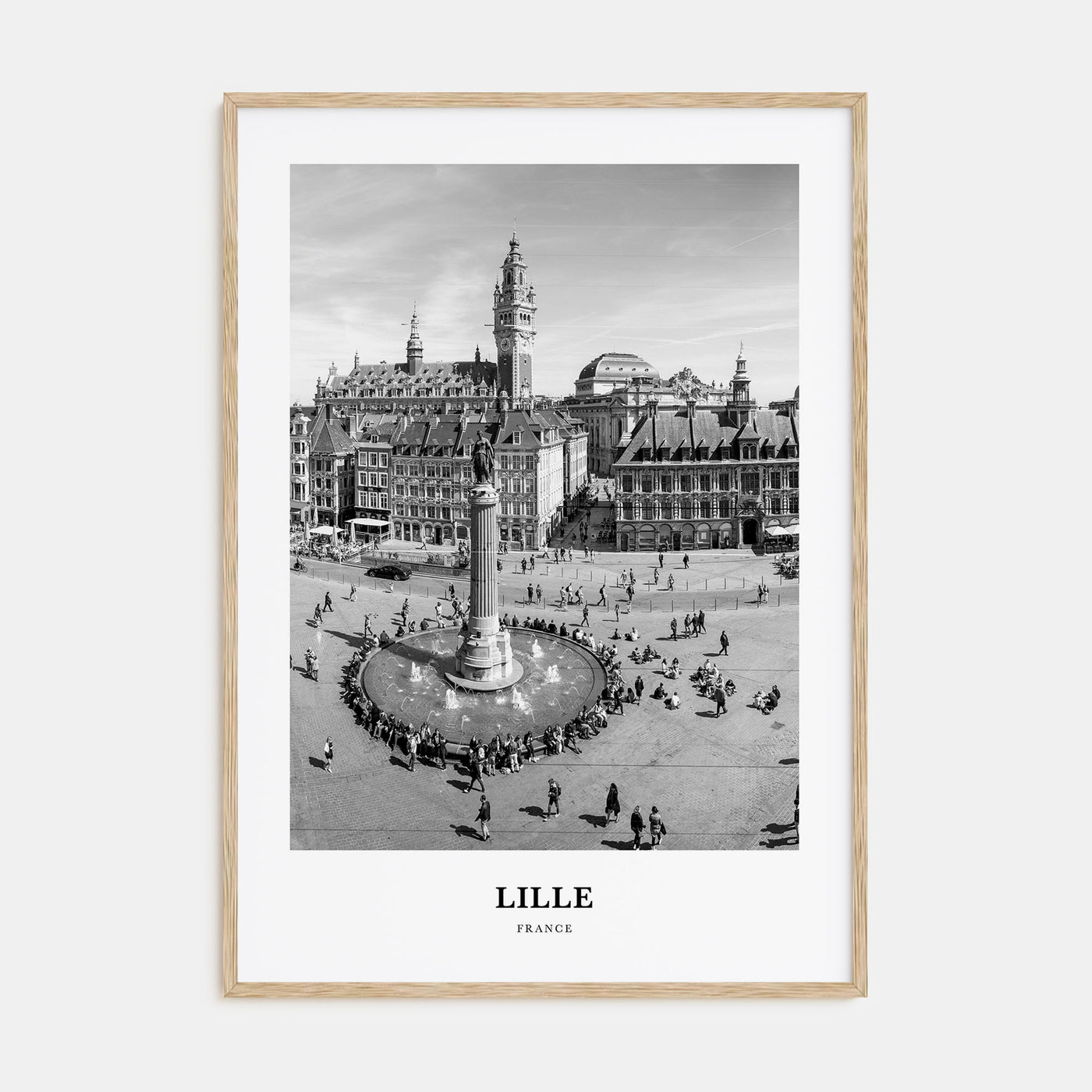 Lille Portrait B&W Poster
