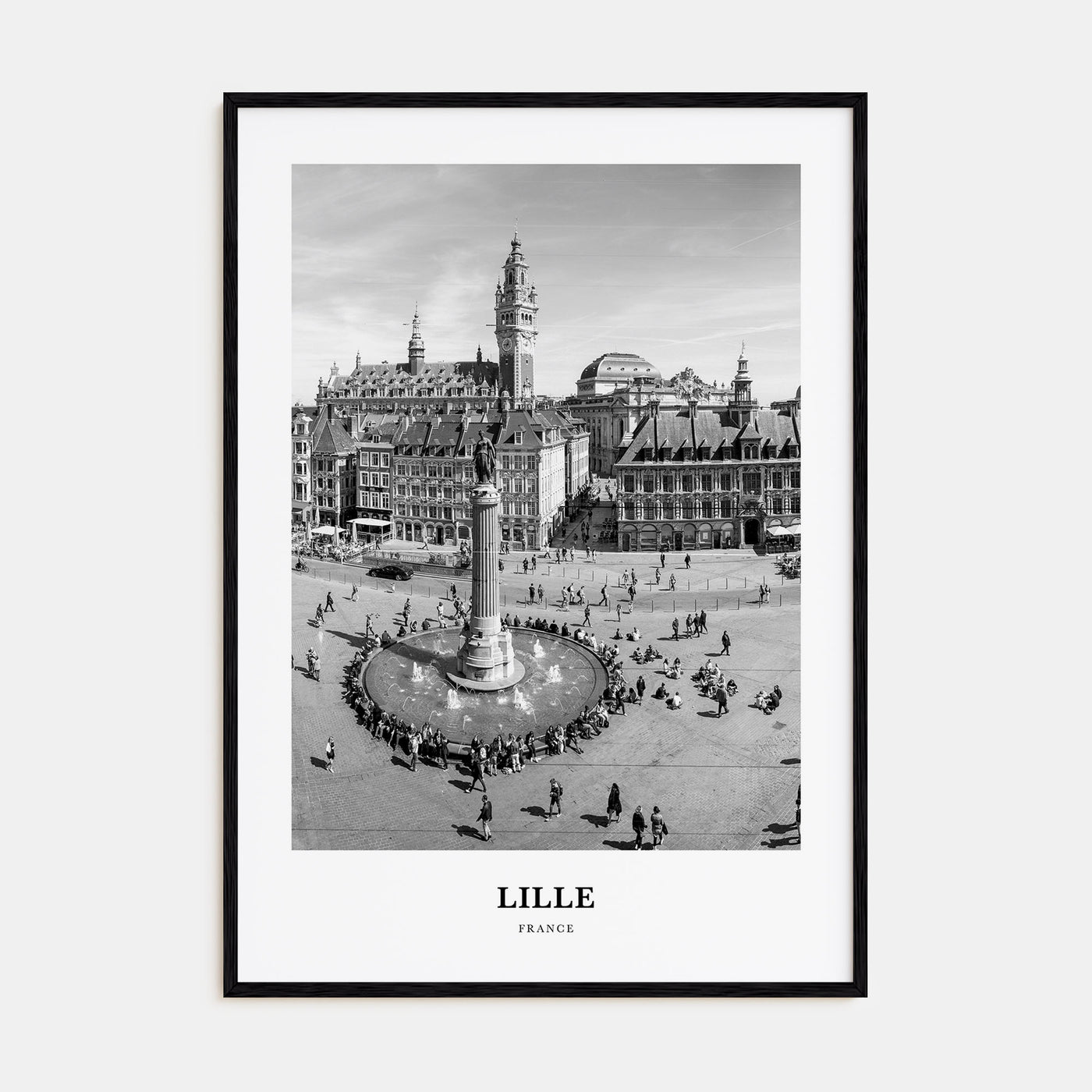 Lille Portrait B&W Poster