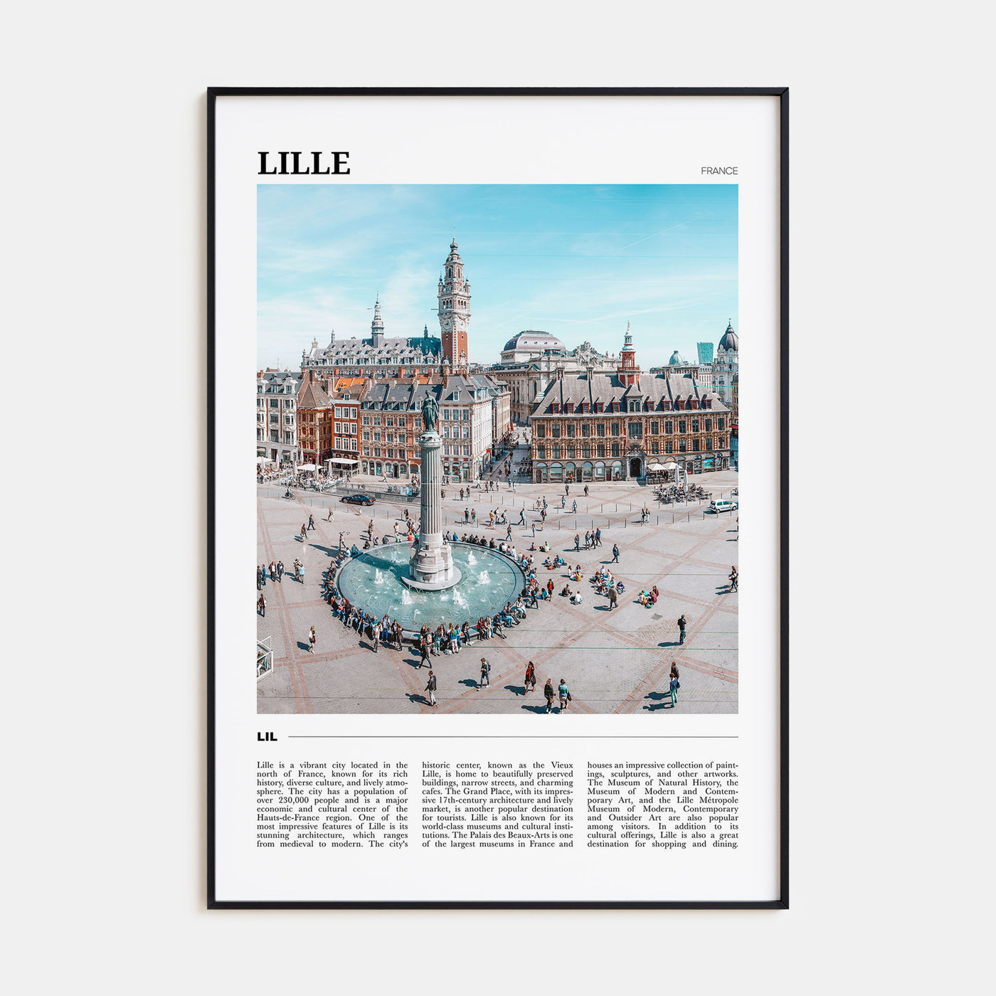 Lille Travel Color Poster