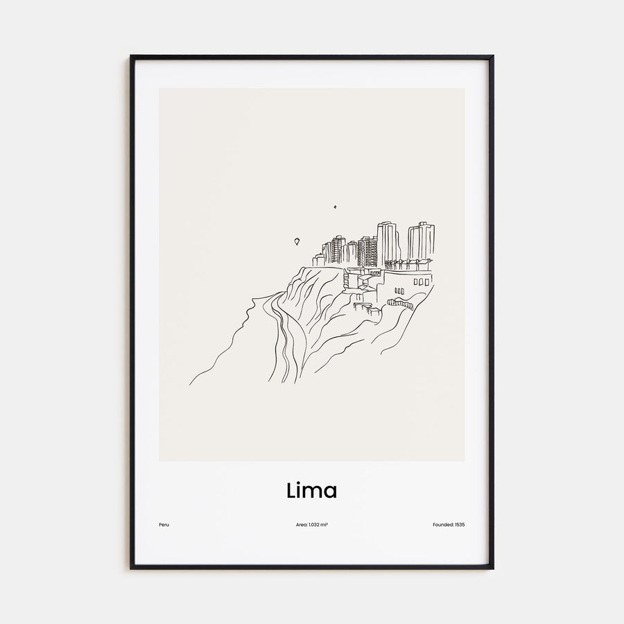 Lima Drawn Poster