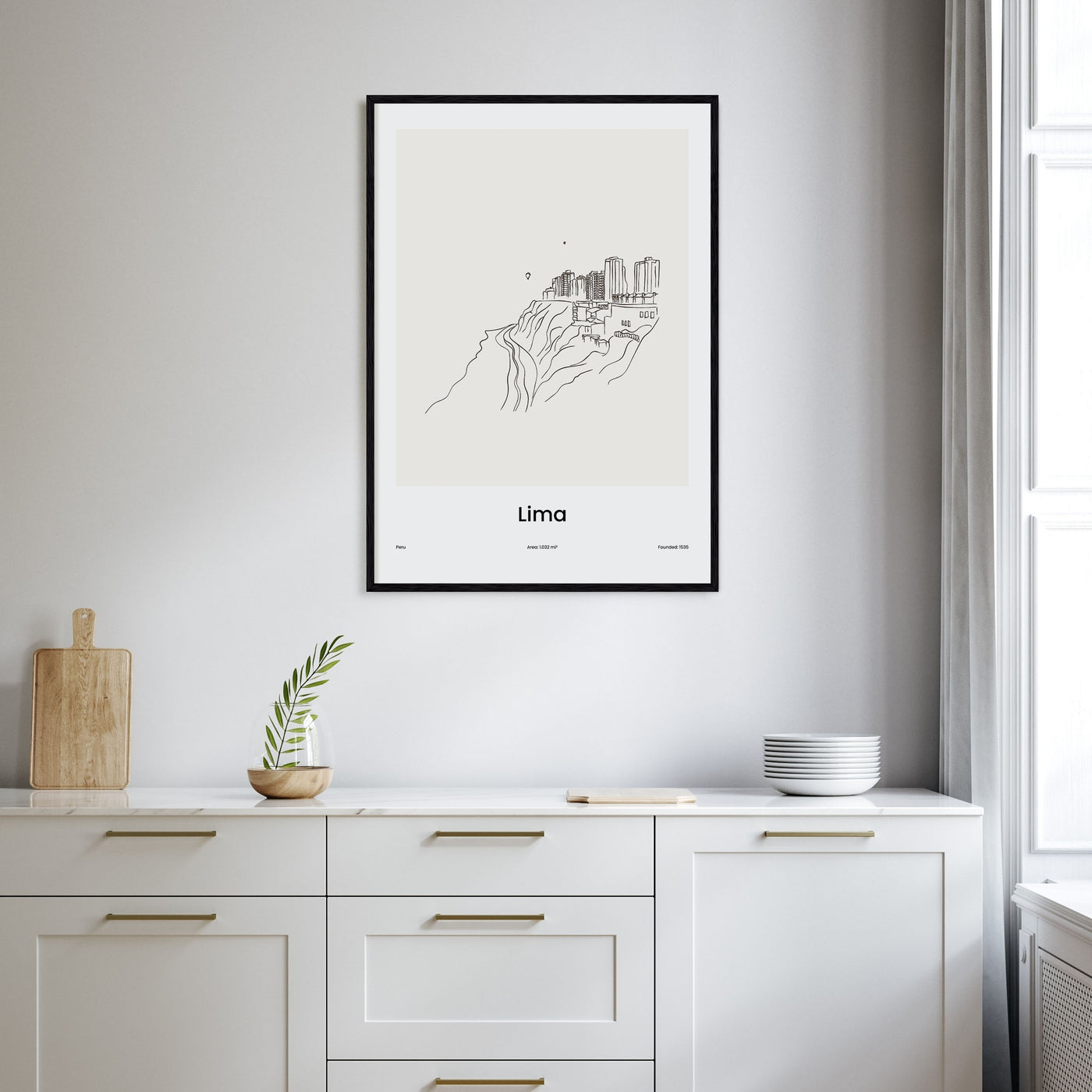 Lima Drawn Poster