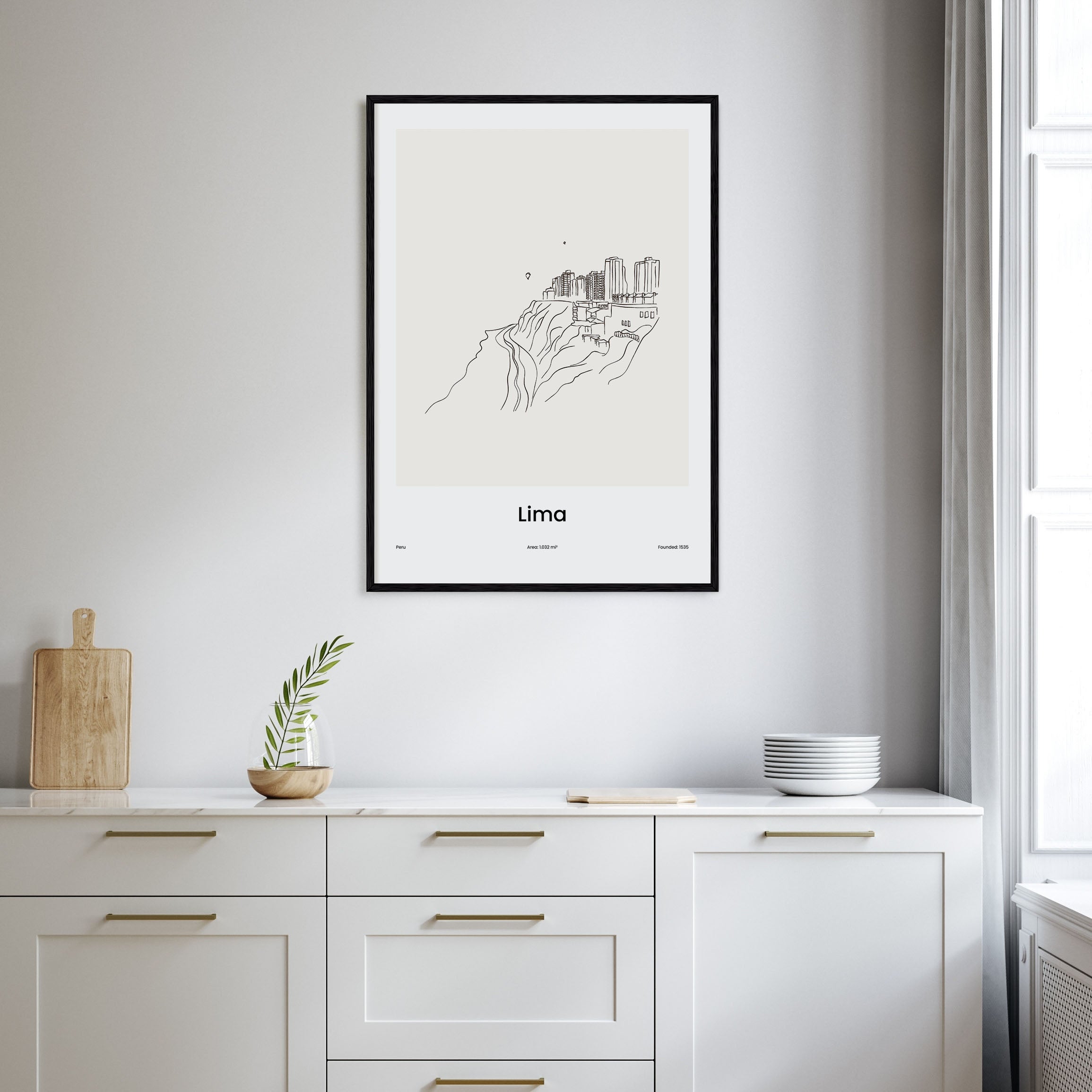 Lima Drawn Poster
