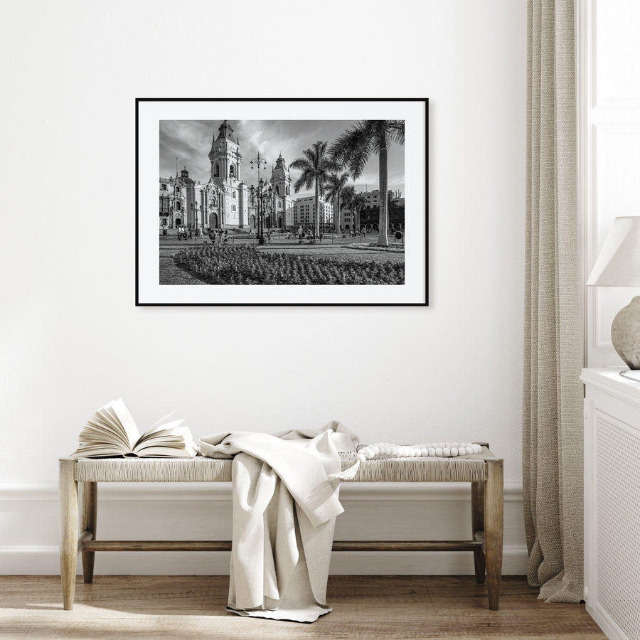 Lima Landscape B&W Poster