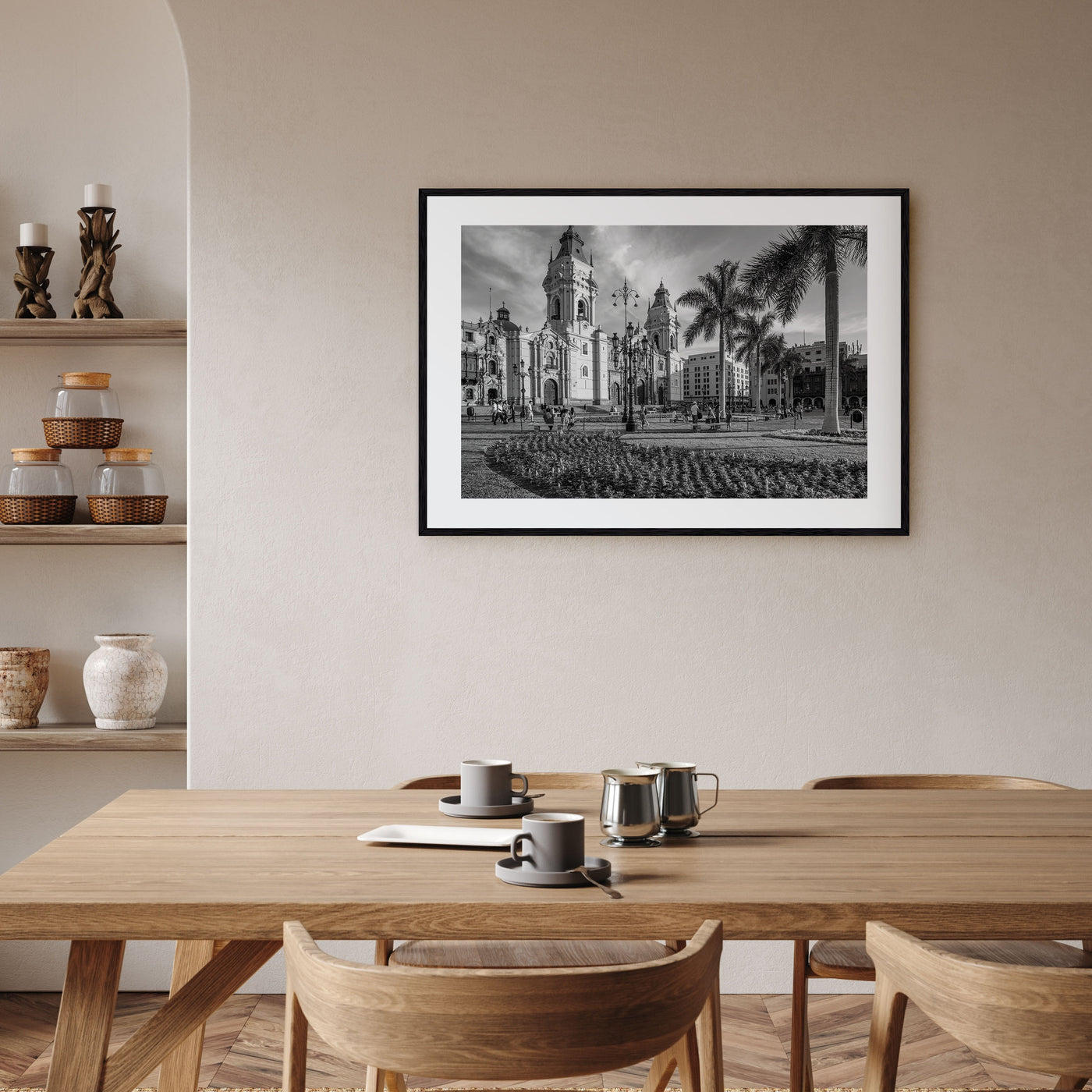 Lima Landscape B&W Poster