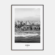 Lima Portrait B&W No 1 Poster