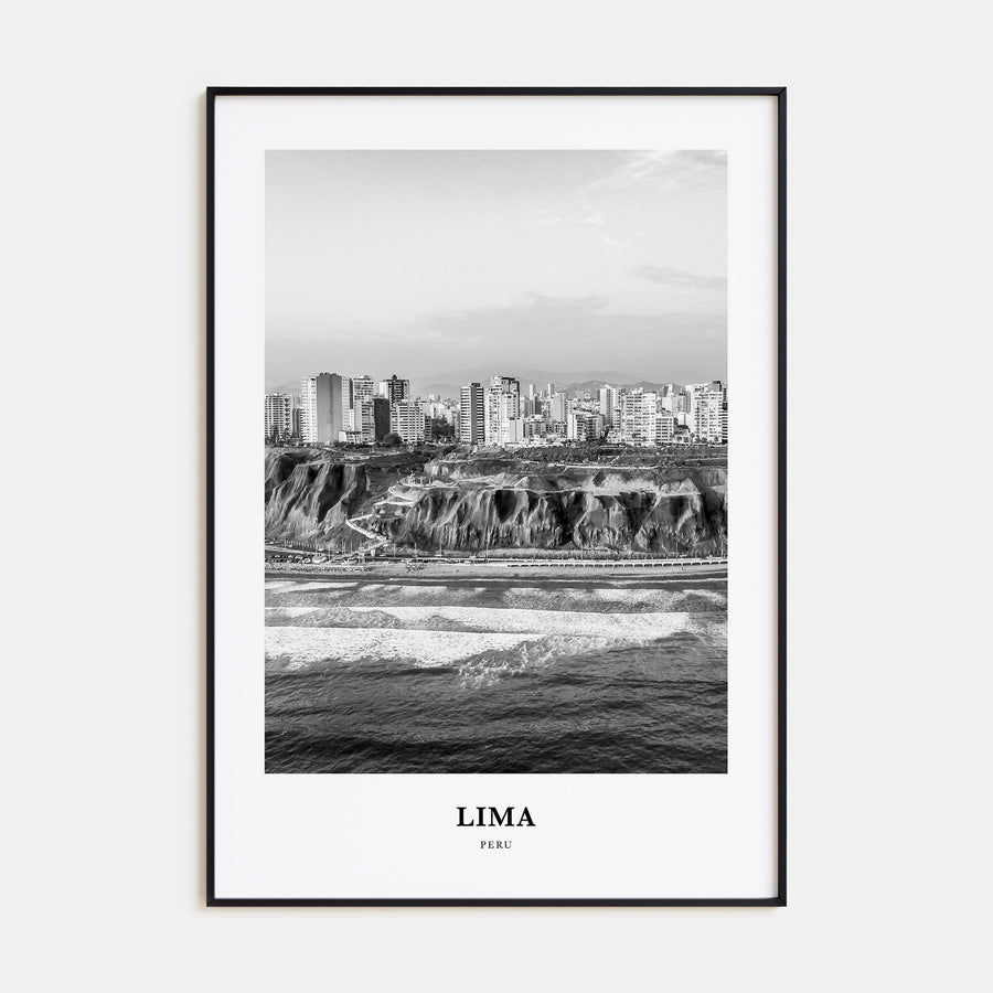 Lima Portrait B&W No 1 Poster