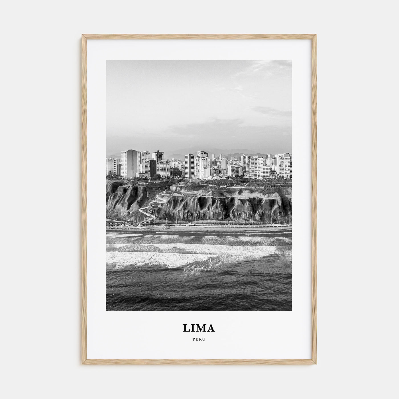 Lima Portrait B&W No 1 Poster