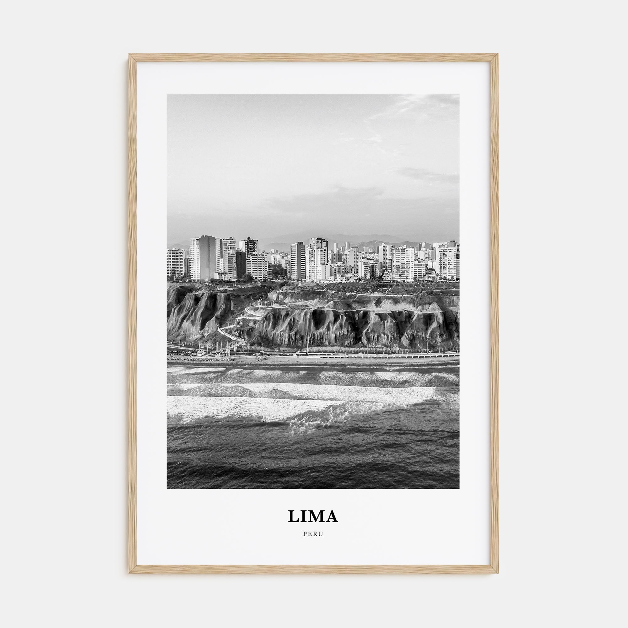 Lima Portrait B&W No 1 Poster