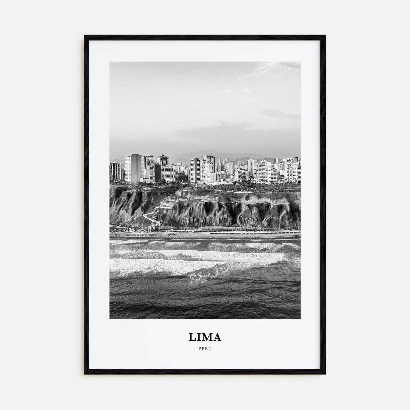Lima Portrait B&W No 1 Poster