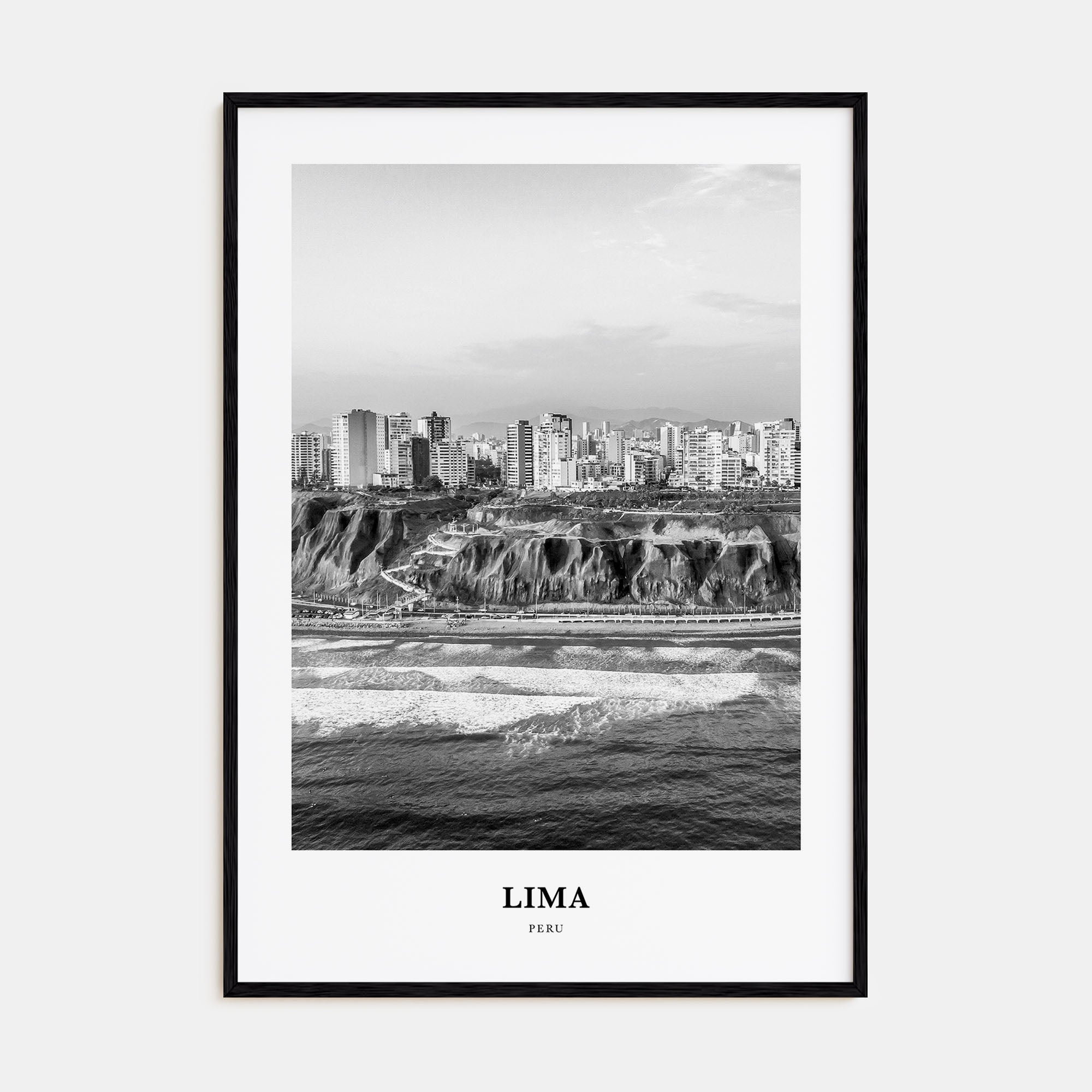 Lima Portrait B&W No 1 Poster
