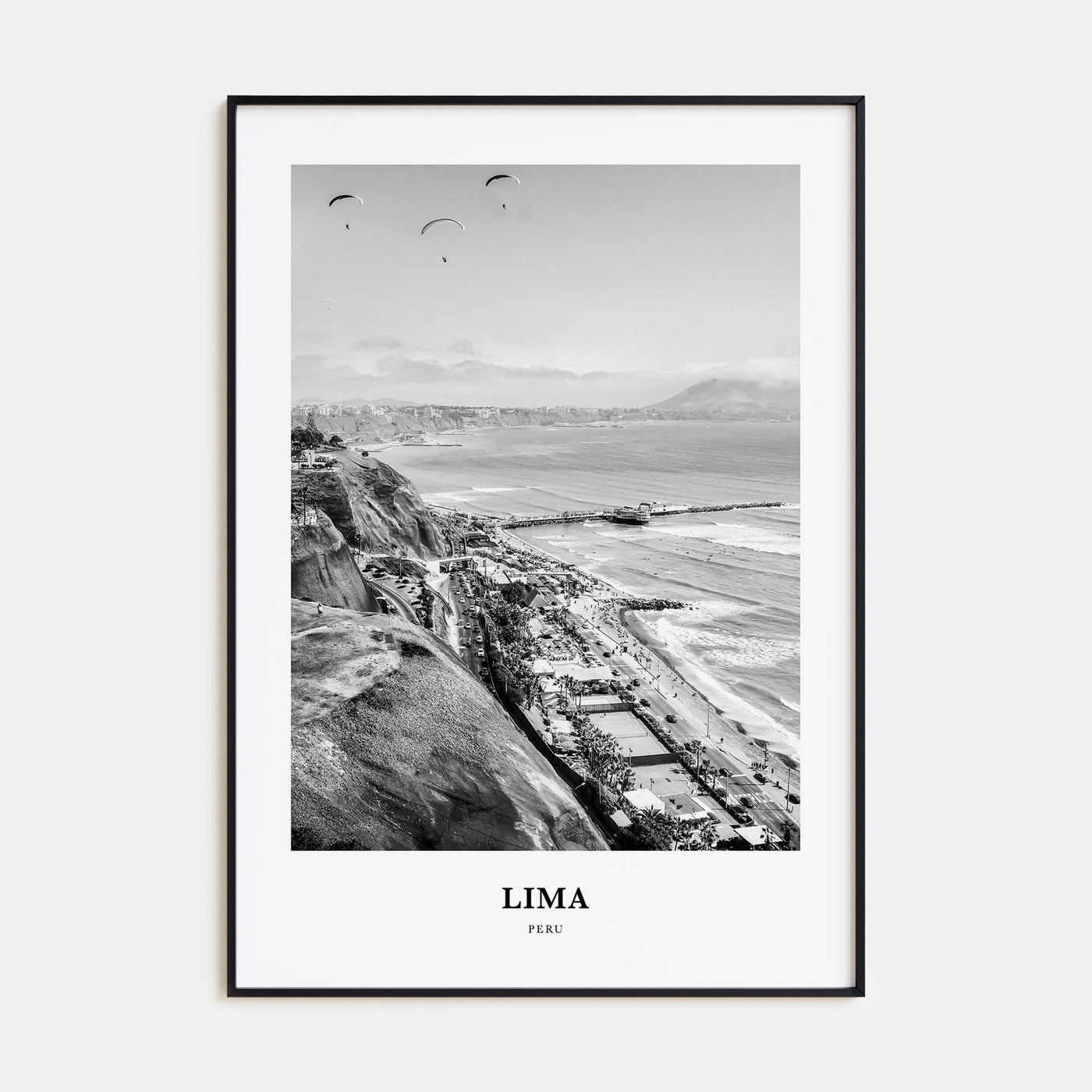 Lima Portrait B&W No 3 Poster